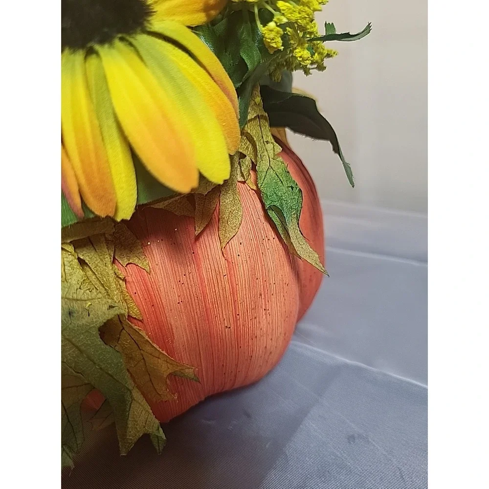 Vintage Artificial Pumpkin Floral Arrangement by Flowers Inc. Balloons - Perfect